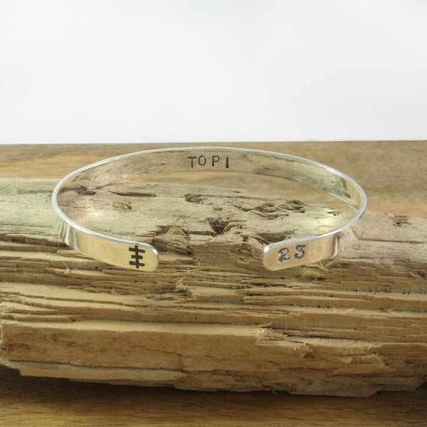 DESTROY THEE EXPECTED Limited Edition numbered cuff bracelet in Sterling Silver