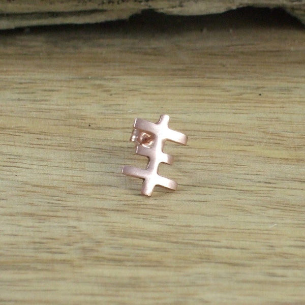 Tiny Psychic Cross Earrings