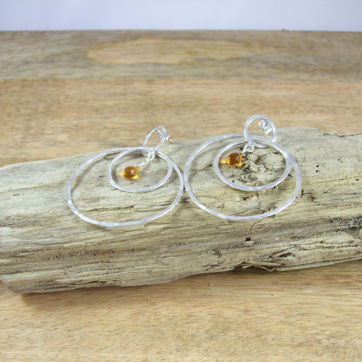 Lila Clare Jewelry Cynthia Three-Circle Cluster Earrings