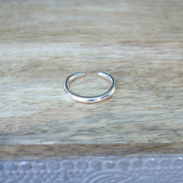 Sterling Silver Half Coil Ring