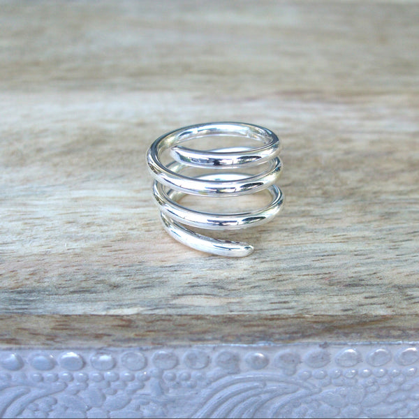 Sterling Silver Triple Coil Ring