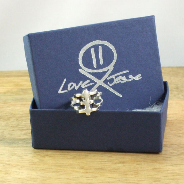 One True TOPI Tribe Left Hand Pinkie Ring in Recycled Sterling Silver