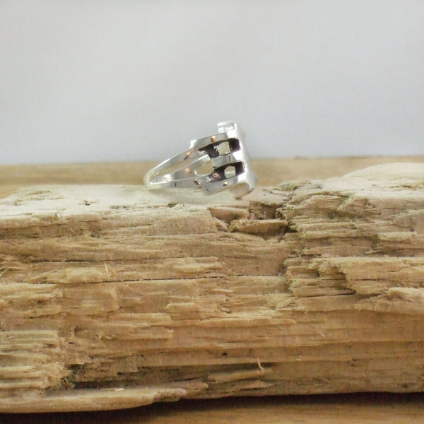 One True TOPI Tribe Left Hand Pinkie Ring in Recycled Sterling Silver