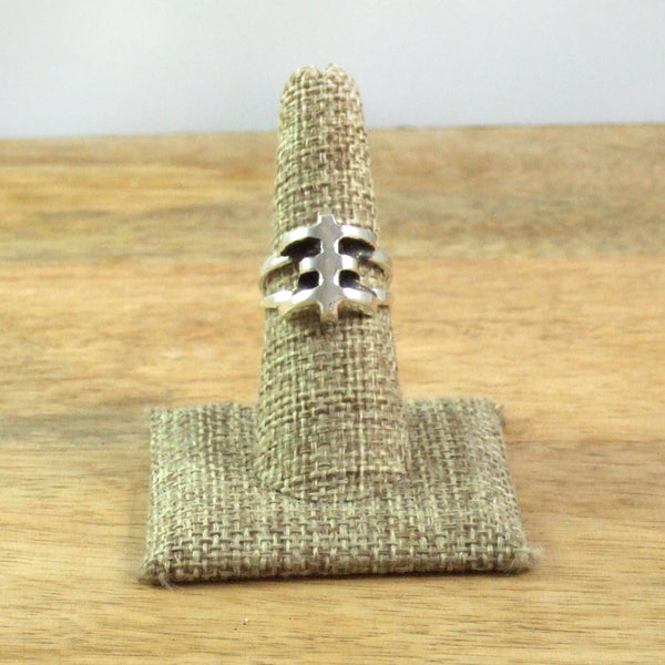 One True TOPI Tribe Left Hand Pinkie Ring in Recycled Sterling Silver