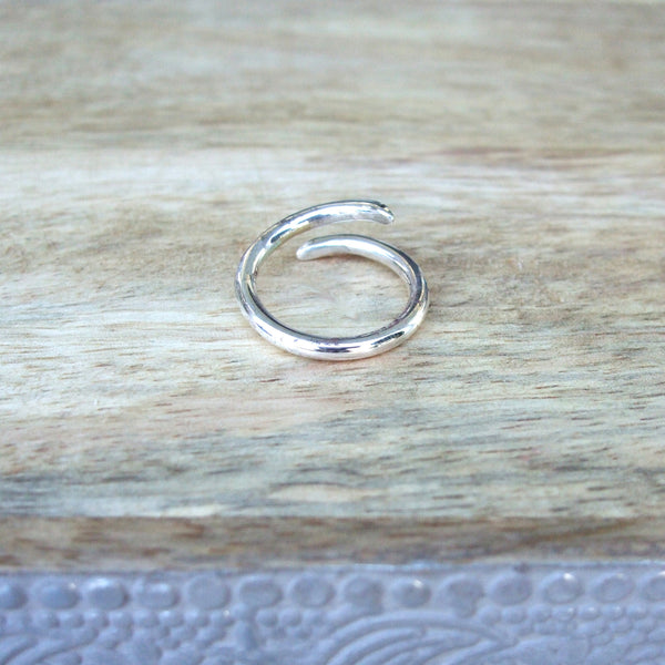 Sterling Silver Single Coil Ring