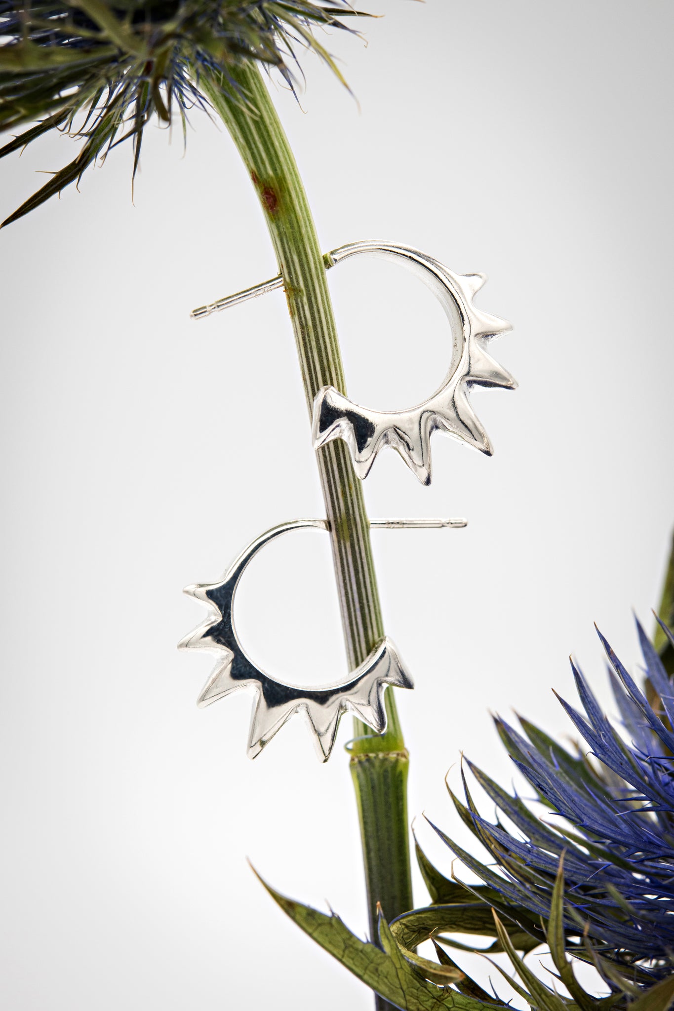 Limited Edition SPIKE Earrings cast in eco-friendly Sterling silver