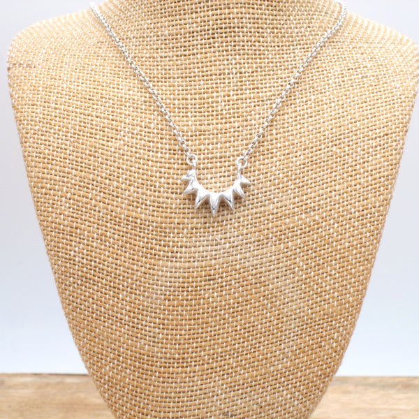 Limited Edition SPIKE Necklace cast in eco-friendly Sterling silver