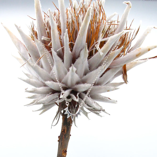 Limited Edition SPIKE Necklace cast in eco-friendly Sterling silver