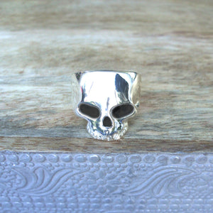 Large Sterling Silver Skull Ring