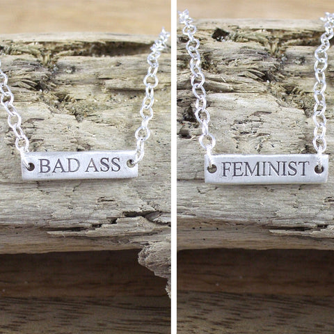 SPELL IT LIKE IT IS - Feminist/Bad Ass Flip over Bracelet