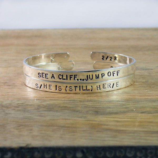 S/HE IS (STILL) HER/E Limited Editions numbered bracelets in Sterling Silver