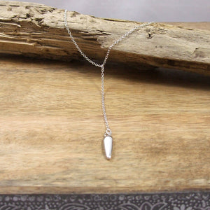 Sinker Necklace in Recycled Sterling Silver