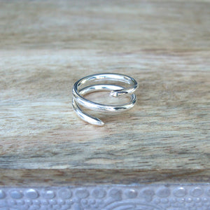 Sterling Silver Double Coil Ring