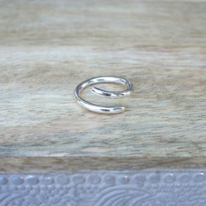 Sterling Silver Single Coil Ring