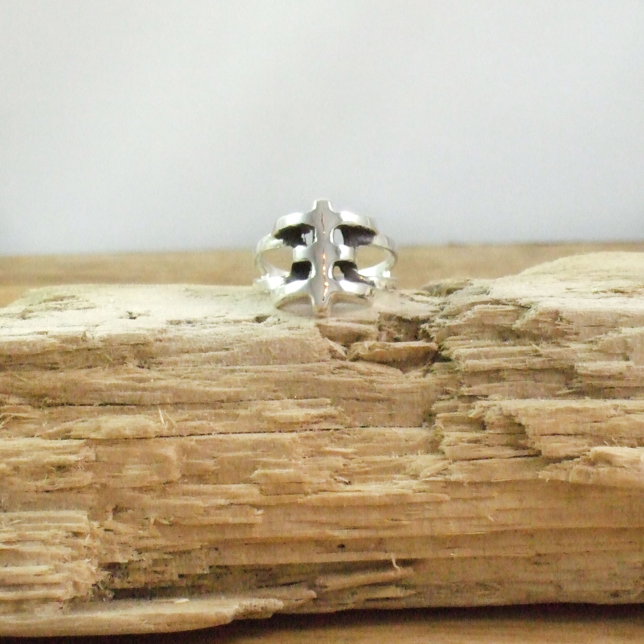 One True TOPI Tribe Left Hand Pinkie Ring in Recycled Sterling Silver