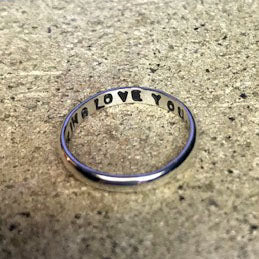 Spell It Like It Is - "I FUCKING LOVE YOU" Ring in Recycled Sterling Silver