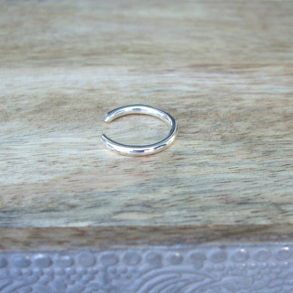 Sterling Silver Half Coil Ring